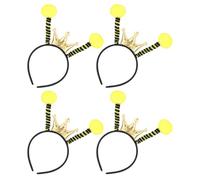 Bandeau Abeille Jaune Créatif en Coton et Sponge pour Cheveux | Coiffe Festive Photo-friendly, Taille Moyenne Ajustable, pour Costumes D’abeille, Spectacles et École