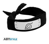 Bandeau - ABYstyle - Naruto Shippuden - Konoha - Tissu 90x5 cm - Plaque métal 12,5x4 cm