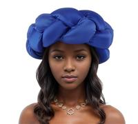 Bandeau africain exagéré - Grand bandeau tressé - Bonnet turban - Accessoire de coiffure de fête à la mode pour les femmes de tous âges