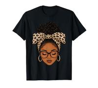 Bandeau Afro Black pour Femme Léopard Black Pride African Roots T-Shirt