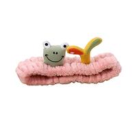 Bandeau amusant pour grenouille - Joli motif de dessin animé - Bandeau élastique imprimé pour le visage, spa, maquillage, accessoire pour cheveux - Bandeaux de dessin animé pour femme