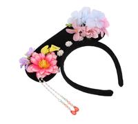 Bandeau Ancien Chinois Style Cour Royale, Fleurs Artificielles, Plastique | Style Rétro Classique, Maintien Sûr, pour Femmes, Demoiselles D’honneur, Tenues Traditionnelles et Théâtre