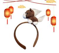 Bandeau Année du Cheval - Cerceau de poils d’animaux, accessoire de costume, couvre-chef de 2026 | Vacances scolaires Rassemblement de famille Concert de mariage Célébration saisonnière Cadeaux