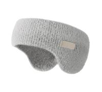 Bandeau anti-bruit pour dormir - Cache-oreilles en tricot épais avec réduction du bruit et doublure en polaire pour le cyclisme et le sommeil, gris, A