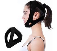 Bandeau Anti-Ronflement,Dispositif de Sangle Anti-Ronflement pour Utilisateurs de CPAP, Bandeau de Tête Ajustable et Respirant pour Réduire les Ronflements chez les Hommes et les Femmes. (Black)