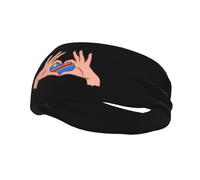 Bandeau anti-transpiration antidérapant pour homme et femme, motif drapeau de la République démocratique du Congo, idéal pour la gym, le basket-ball, le yoga