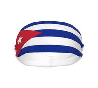 Bandeau Anti-Transpiration pour Hommes Et Femmes - Bandeau De Sport Respirant Et Absorbant avec Impression du Drapeau De La République De Cuba