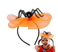 Bandeau araignée pour femmes, bandeau araignée d'Halloween - Bande de cheveux d’arc d’Halloween,Bandeau d'horreur, accessoire de costume d'Halloween, conception d'araignées et de crânes pour les