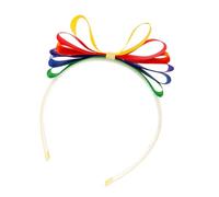 Bandeau arc-en-ciel pour filles - Élastique et antidérapant - Accessoire de fête confortable pour fille