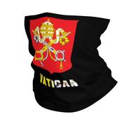 Bandeau Armoiries du Vatican Respirante Echarpe De Cou Elastique Masque pour Paintball Halloween Cadeau 2 Pièces
