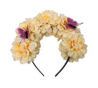 Bandeau avec fleur réaliste ethnique bandeau pour mariée vacances printemps bandeau pour fête de mariage