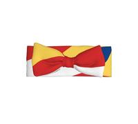 Bandeau avec nœud drapeau des Seychelles - Bandeau en polyester doux avec joli nœud, extensible et confortable