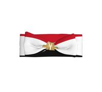 Bandeau avec nœud en polyester doux et extensible pour bébé - Motif drapeau égyptien - Parfait pour les nouveau-nés de 0 à 6 mois - Cadeau de bébé, accessoire photo