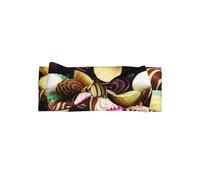 Bandeau avec nœud imprimé chocolat, accessoires pour cheveux pour enfants, convient aux nouveau-nés, aux nourrissons et aux jeunes enfants