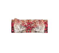 Bandeau avec nœud imprimé cœur rouge, un turban tendance avec élasticité, adapté pour les nouveau-nés et les nourrissons