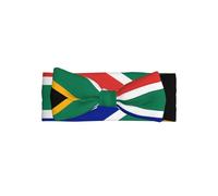 Bandeau avec nœud imprimé drapeau de l'Afrique du Sud - Bandeau élastique super doux, adapté pour les nouveau-nés, les fêtes, les séances photo et au quotidien