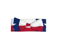 Bandeau avec nœud pour bébé fille Drapeau du Texas - Bandeau en polyester doux et extensible, parfait pour les nouveau-nés de 0 à 6 mois, cadeau de bébé, accessoire photo