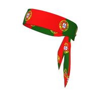 Bandeau bandana absorbant la transpiration avec drapeau portugais - Restez au sec et confortable pendant les sports de plein air - Parfait pour homme et femme