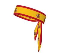 Bandeau bandana avec drapeau espagnol absorbant la transpiration - Restez au sec et confortable pendant les sports de plein air - Parfait pour homme et femme