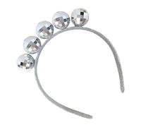Bandeau - Bandeau Boule Disco 17x12cm, Bandea Boule de Noël en PP | Accessoire de Costume Rétro pour Femmes, Festival de Musique, Performance Scénique, Anniversaire, Vacances, Noël, Nouvel An