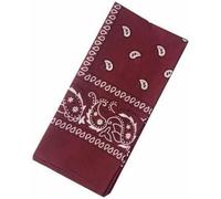 Bandeau, bandeau for cheveux, bandanas à motifs en coton pur for hommes et femmes, bandana de cow-boy, mouchoirs for cheveux, masque facial, écharpe carrée, couvre-chef(Burgundy)