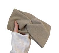 Bandeau Bandeaux Larges en Cachemire for Femmes, Bandeaux élastiques croisés, Turbans Doux, Bandanas Unis, Foulards, Accessoires for Cheveux(Khaki)