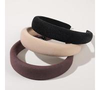 Bandeau, bandeaux rembourrés for femmes-3 pièces Diademas Para Mujer De Moda bandeau De mode bandes De cheveux bandeau gonflé neutre