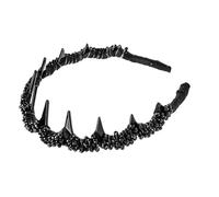 Bandeau - Bandes De Cheveux, Accessoire De Cerceau Élégant | Hairband Vintage Cranium Teeth, Chic Elastic Hoop Women Daily Gym Mariage Sports Running Dating School Party Party Travel Birthday Celebrat