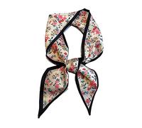 Bandeau bandes de cheveux Foulard en soie maigre femmes bandeau mode ruban chouchous sac à main bracelet de poignet Foulard accessoires(Color:Lo-33)