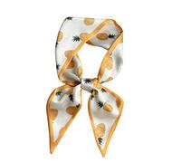 Bandeau bandes de cheveux Foulard en soie maigre femmes bandeau mode ruban chouchous sac à main bracelet de poignet Foulard accessoires(Color:Lo-96)