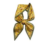 Bandeau bandes de cheveux Foulard en soie maigre femmes bandeau mode ruban chouchous sac à main bracelet de poignet Foulard accessoires(Color:Lo-34)