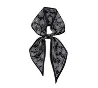 Bandeau bandes de cheveux Foulard en soie maigre femmes bandeau mode ruban chouchous sac à main bracelet de poignet Foulard accessoires(Color:Lo-46)