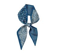 Bandeau bandes de cheveux Foulard en soie maigre femmes bandeau mode ruban chouchous sac à main bracelet de poignet Foulard accessoires(Color:Lo-50)