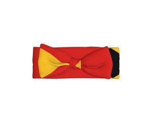 Bandeau bébé avec nœud en République démocratique du Timor-Leste, imprimé intégral, fabriqué en matériau doux et agréable pour la peau.