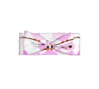 Bandeau bébé fille mignon hibou imprimé - Bandeau en nylon doux et élastique avec adorable nœud, parfait pour les nourrissons