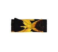 Bandeau Bébé Fleur Sauvage Tournesol Imprimé Nœud Bébé - Cadeau pour Nouveau-né Parfait pour Bébé Fille - Accessoires Cheveux Princesse Douce