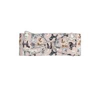 Bandeau bébé imprimé caniches avec nœud - Cadeau pour nouveau-nés, parfait pour les nourrissons, les filles - Accessoires pour cheveux de princesse