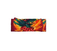 Bandeau Bébé Imprimé Phoenix Mignon Nœud - Cadeau Pleine Lune pour Nouveau-Nés Tout-petits - Cheveux doux pour la peau