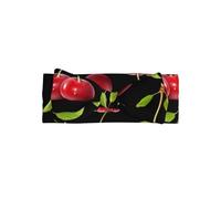 Bandeau Bébé Noeud Imprimé Fruits Cerises - Cadeau pour Nouveau-Né, Parfait pour les Nourrissons, Filles - Accessoires Cheveux Douce Princesse