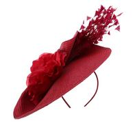 Bandeau Bibi Rétro Femme Chapeau Élégant pour Goûter, Plumage
