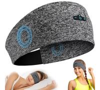 Bandeau Bluetooth 5.2 pour dormir sur le côté, 14 heures de lecture, bandeau sans fil avec haut-parleurs stéréo HD pour l'entraînement, la course, le yoga, cadeau idéal pour hommes, femmes