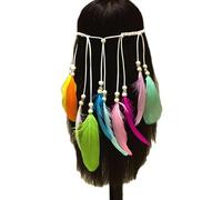 Bandeau bohème hippie gitan - Accessoire de costume indien pour femme - K1N2