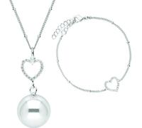 Bola Crystal Heart bola mexicain Silver