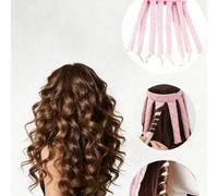 Bandeau bouclant sans chaleur, bigoudis en mousse douce, convient pour les cheveux longs et moyens, coiffure ondulée à réaliser soi-même pendant la nuit UnicolorePolyester