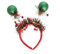 Bandeau Boule De Noël En Plastique Pour Femmes Accessoire Fête Vacances Léger Conception Confortable Cheveux En Plastique Noël