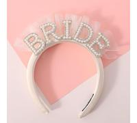 Bandeau Bride, Bride Headband, Serre-tête en Fausses Perles, Enterrement Vie de Jeune Fille, Bride Couronne, Décorations de Mariée pour Mariages