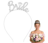 Bandeau Bride Strass Serre Tête Bride to Be Bandeau de Mariée Bride to Be Tiara pourJeux de Soirée Entre Célibataire, Soirée Entre Filles, mariages, Fêtes Prénuptiales (A)