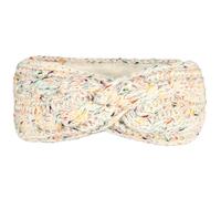 Bandeau Cache-Oreilles Bandeau à pois de couleur doublé polaire, tricoté, épais, chaud, couverture de Protection des oreilles for sport, automne et hiver(White)