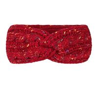 Bandeau Cache-Oreilles Bandeau à pois de couleur doublé polaire, tricoté, épais, chaud, couverture de Protection des oreilles for sport, automne et hiver(Red)