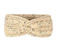 Bandeau Cache-Oreilles Bandeau à pois de couleur doublé polaire, tricoté, épais, chaud, couverture de Protection des oreilles for sport, automne et hiver(Beige)